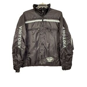 Victory Motorcycles Jacket Men's 2XL Black Polaris Lightweight Nylon Rain